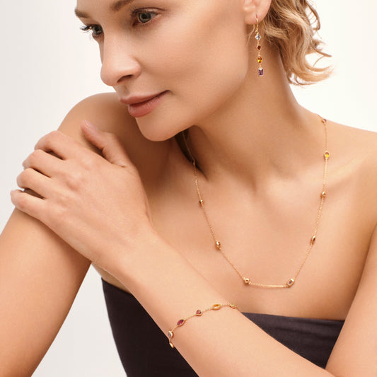 Kaleidoscope Rainbow Station Bracelet