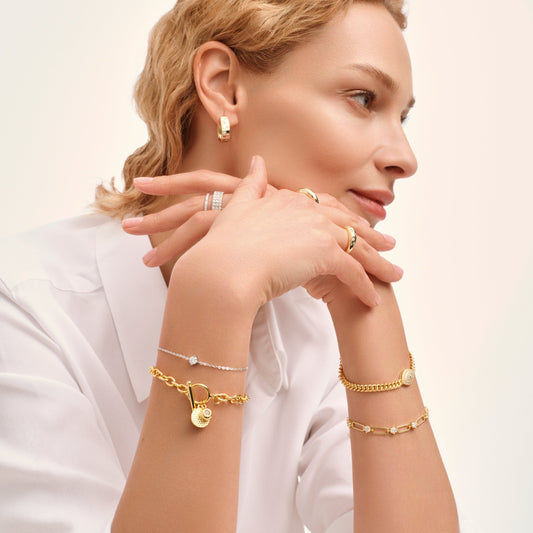 Dainty Round Brilliant Solitaire Bracelet